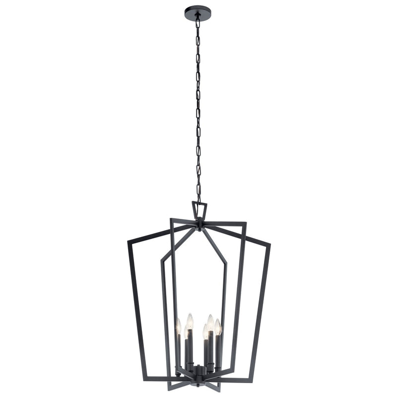 Abbotswell 6-Light Chandelier in Black