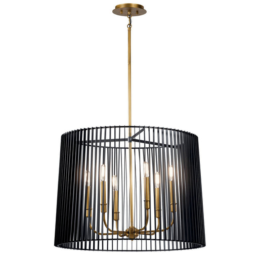 Linara 6-Light Chandelier in Black