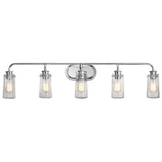 Braelyn 5-Light Bath Vanity Light in Chrome
