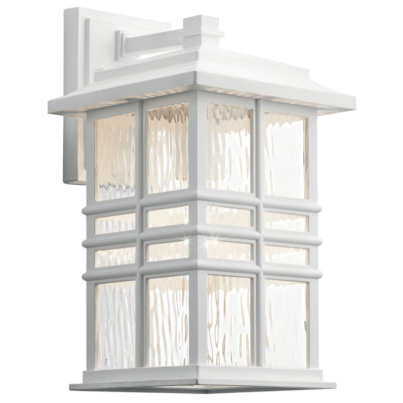 Beacon Square Medium Outdoor Wall Lantern in White