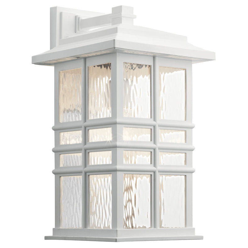 Beacon Square Large Outdoor Wall Lantern in White