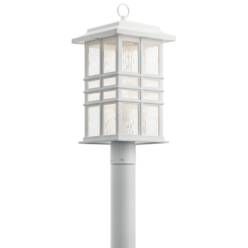 Beacon Square Outdoor Post Light in White