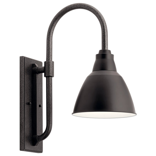 Pellinord 8" Outdoor Wall Sconce in Black