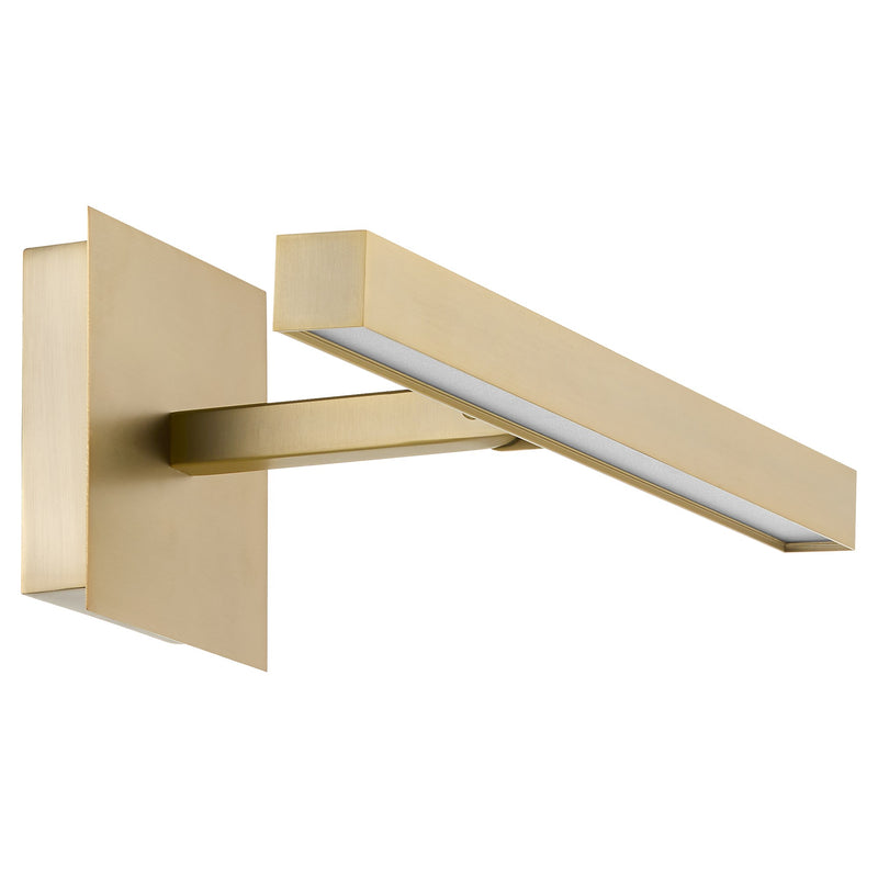 18" LED Picture Light in Aged Brass
