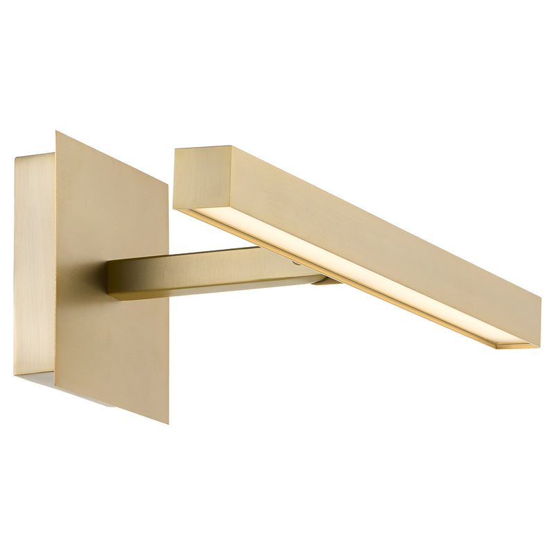 18" LED Picture Light in Aged Brass