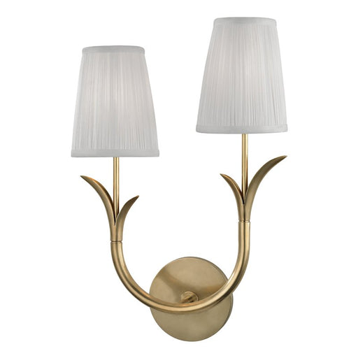 Deering 2-Light Wall Sconce 9402L in Aged Brass