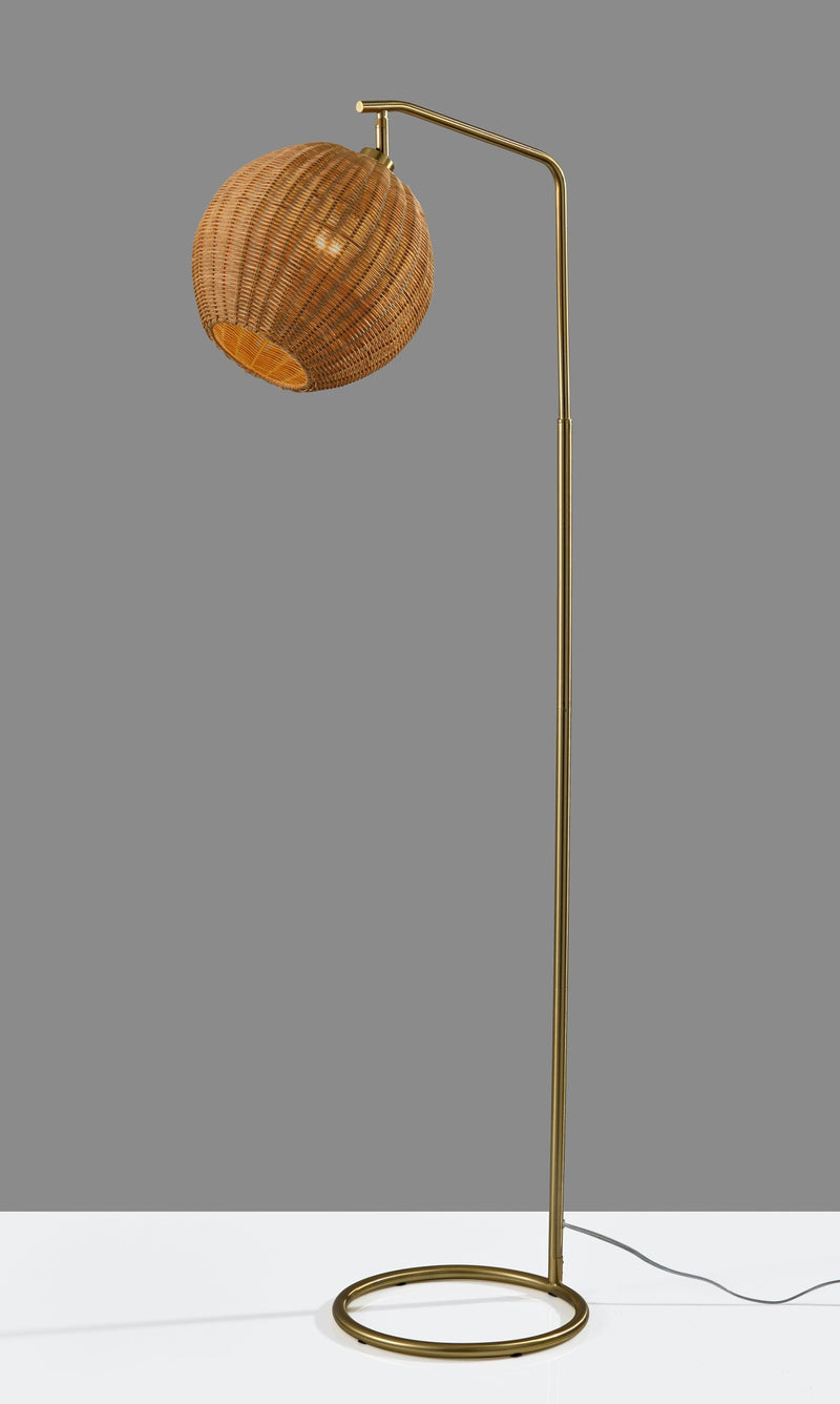 Maeve Floor Lamp in Antique Brass