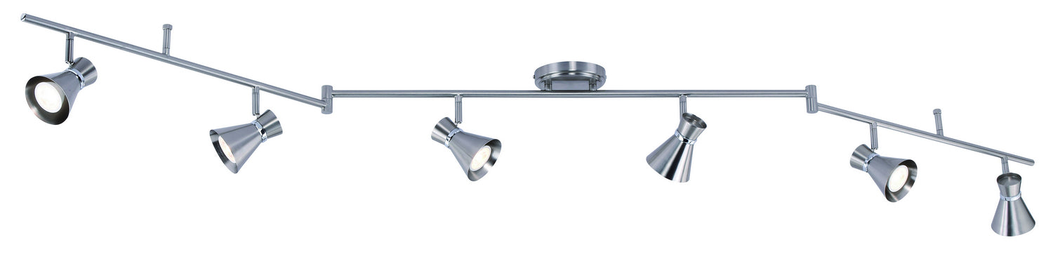 Alto 6 Light Directional Light in Brushed Nickel with Chrome