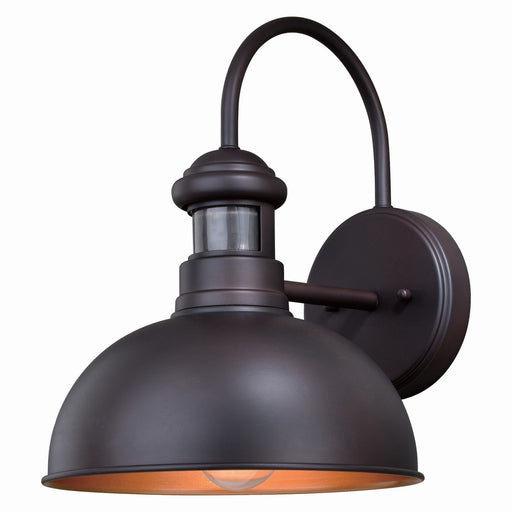 Franklin Dualux 10" Outdoor Motion Sensor Wall Light in Oil Burnished Bronze