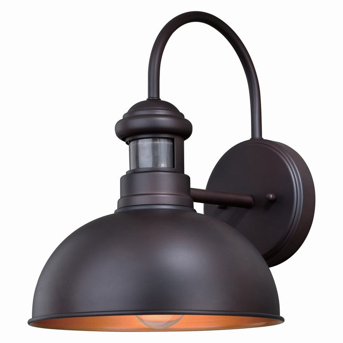 Franklin Dualux 10" Outdoor Motion Sensor Wall Light in Oil Burnished Bronze