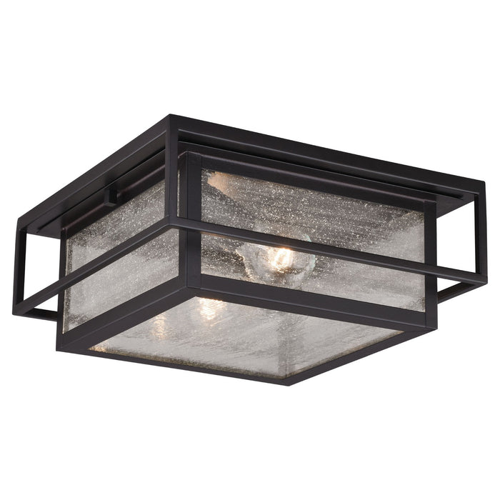 Hyde Park 12" Outdoor Flush Mount in Espresso Bronze