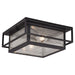 Hyde Park 12" Outdoor Flush Mount in Espresso Bronze
