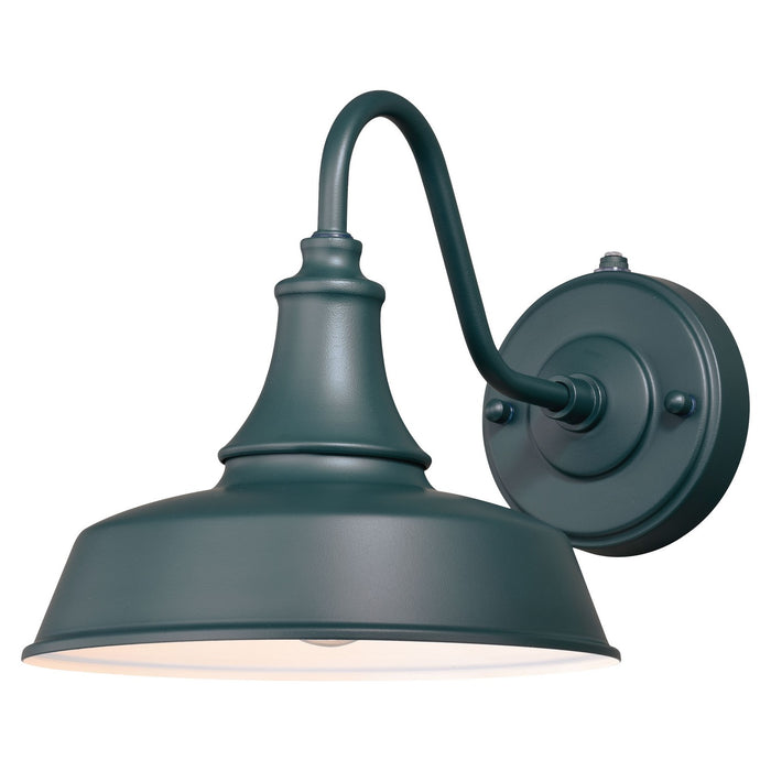 Dorado 9" Outdoor Wall Light in Hunter Green with Inner White