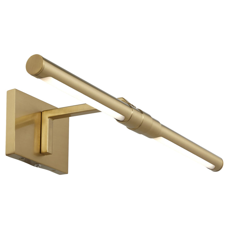 Warwick LED Picture Light in Aged Brass