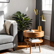 Josephine 2-Light Desk Lamp in Antique Brass