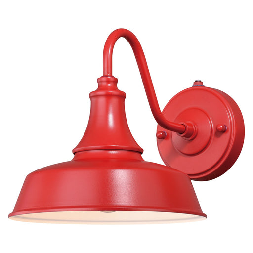 Dorado 9" Outdoor Wall Light in Red with Inner White