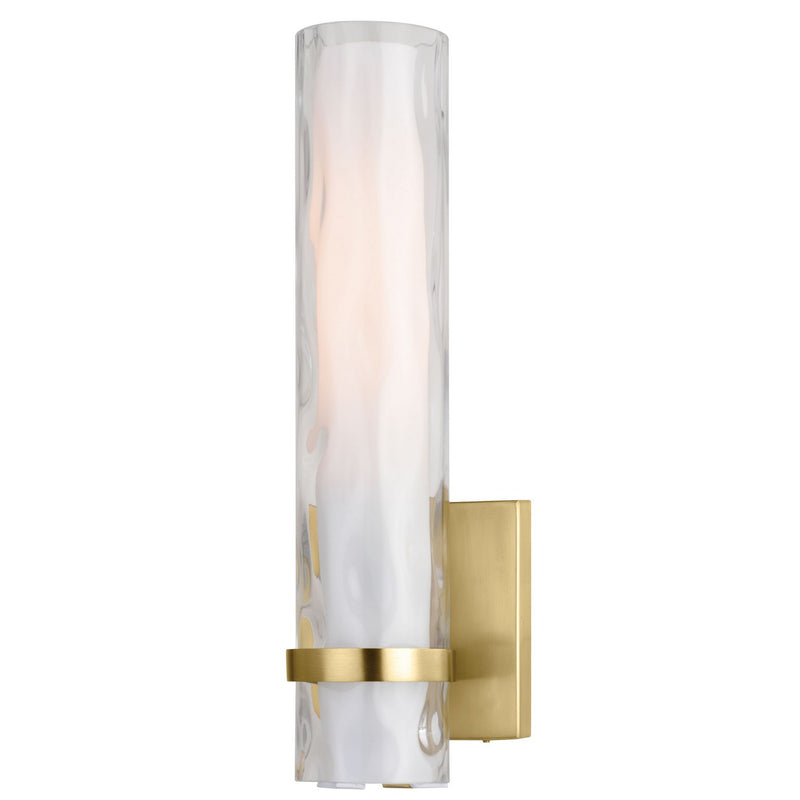 Vilo 1 Light Wall Light in Golden Brass