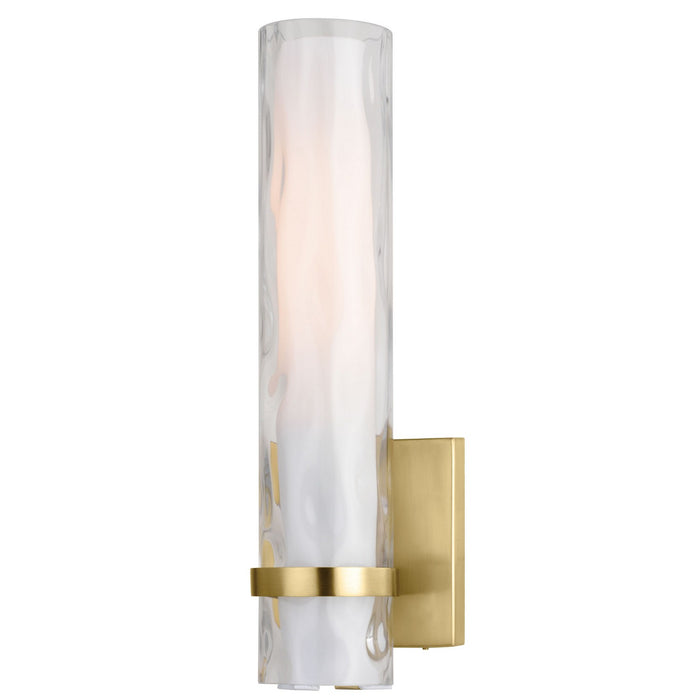 Vilo 1 Light Wall Light in Golden Brass