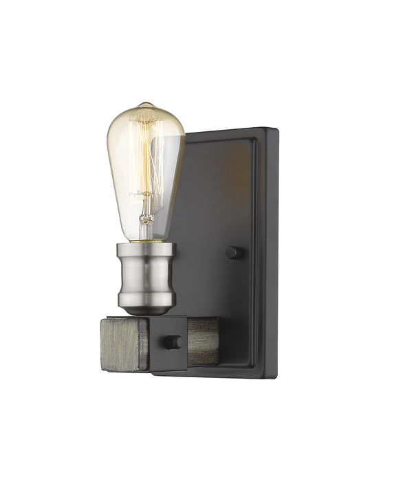 Kirkland 1 Light Wall Sconce in Ashen Barnboard