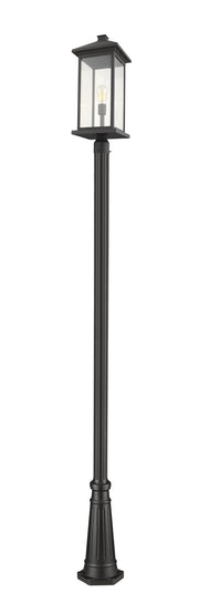 Portland 1 Light Outdoor Post Mount in Black (519P Mount - incl.)