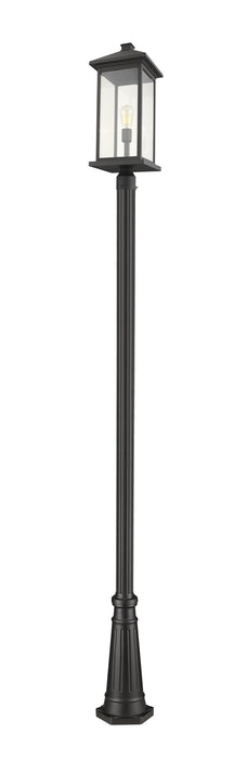 Portland 1 Light Outdoor Post Mount in Black (519P Mount - incl.)
