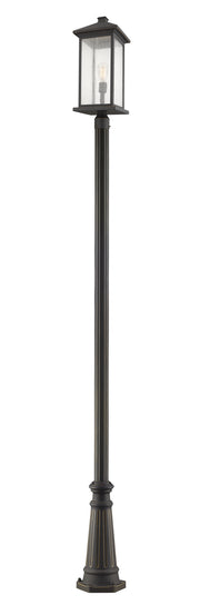 Portland 1 Light Outdoor Post Mount in Oil Rubbed Bronze (519P Mount - incl.)