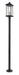 Portland 1 Light Outdoor Post Mount in Black (567P Post - incl.)
