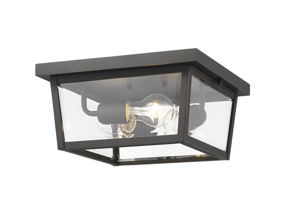 Beacon 3-Light Outdoor Flush Ceiling Mount Fixture - Lamps Expo