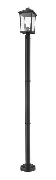 Beacon 2 Light Outdoor Post Mount in Black (567P Post)
