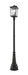 Beacon 3 Light Outdoor Post Mount in Black (564P Post)