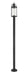 Roundhouse 1 Light Outdoor Post Mount in Black (567P Post - incl.)