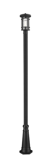Jordan 1 Light Outdoor Post Mount in Black (519P Mount - incl.)
