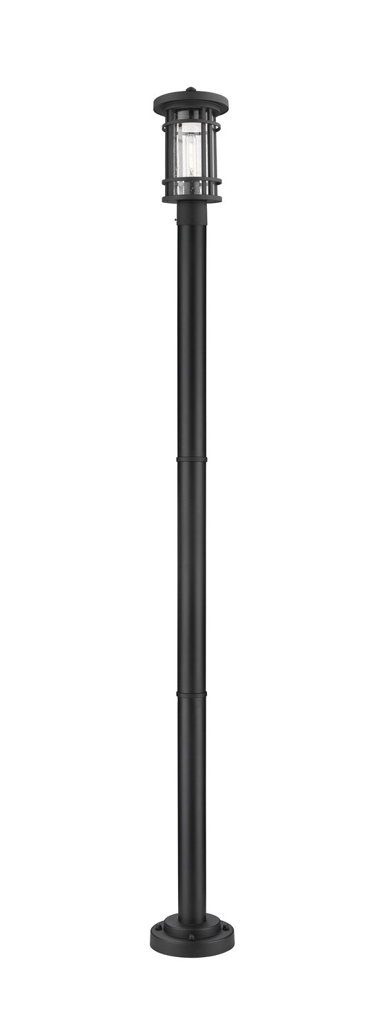 Jordan 1 Light Outdoor Post Mount in Black (567P Post - incl.)