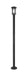 Jordan 1 Light Outdoor Post Mount in Black (567P Post - incl.)