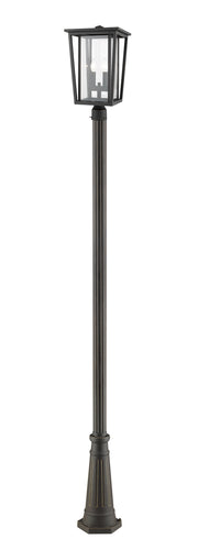 Seoul 2 Light Outdoor Post Mount in Oil Rubbed Bronze (519P Mount)