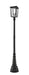 Seoul 2 Light Outdoor Post Mount in Black (564P Post)
