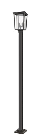 Seoul 2 Light Outdoor Post Mount in Oil Rubbed Bronze (536P Post)