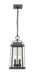 Millworks 2 Light Outdoor Chain Mount Ceiling Fixture in Oil Rubbed Bronze