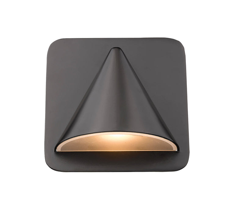 Obelisk 1 Light Outdoor Wall Sconce in Oil Rubbed Bronze