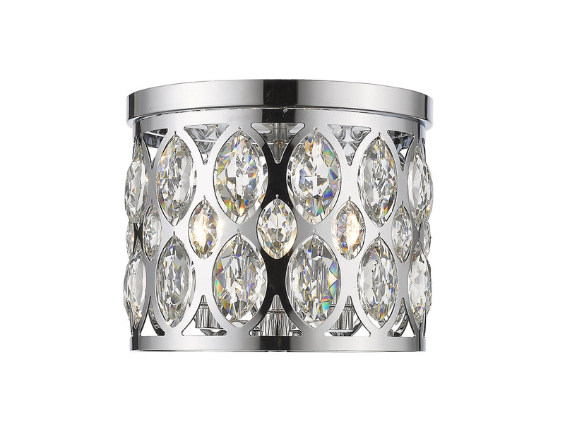 Dealey 3 Light Flush Mount in Chrome