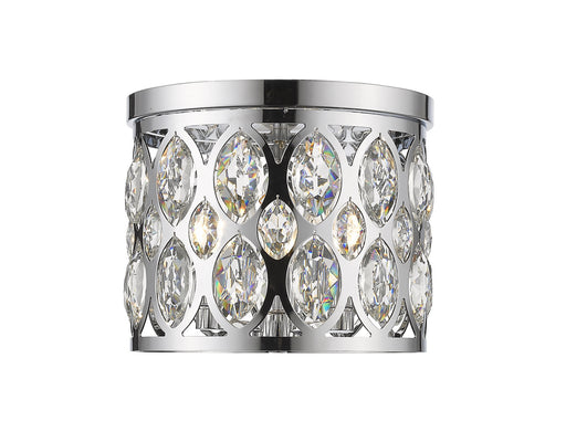 Dealey 3 Light Flush Mount in Chrome