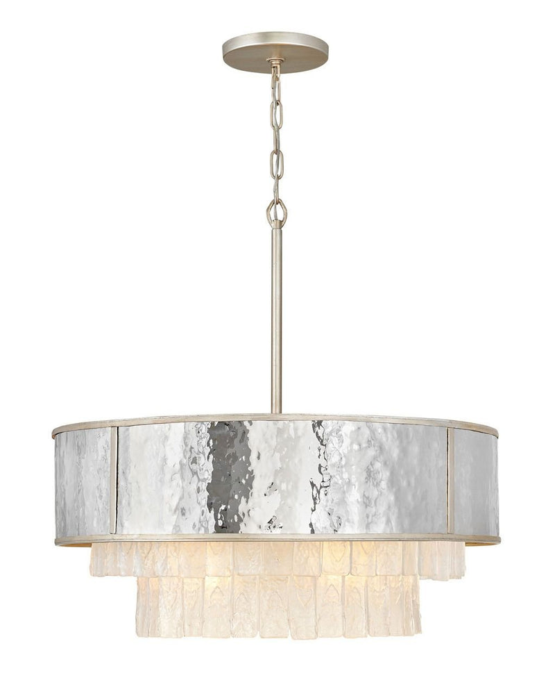 Reverie 8-Light Medium Drum Pendant in Champagne Gold