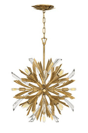 Vida 22" 13-Light Orb Chandelier in Burnished Gold