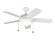 Discus 44" LED Ceiling Fan in White