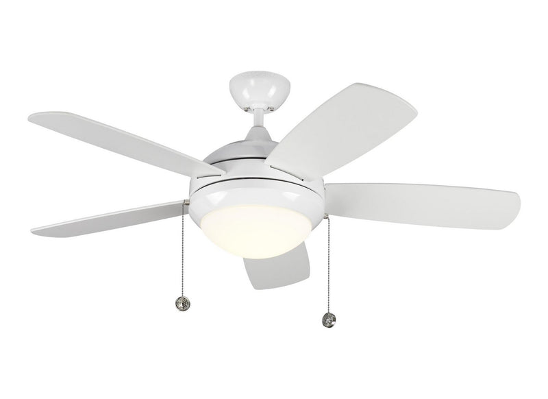 Discus 44" LED Ceiling Fan in White