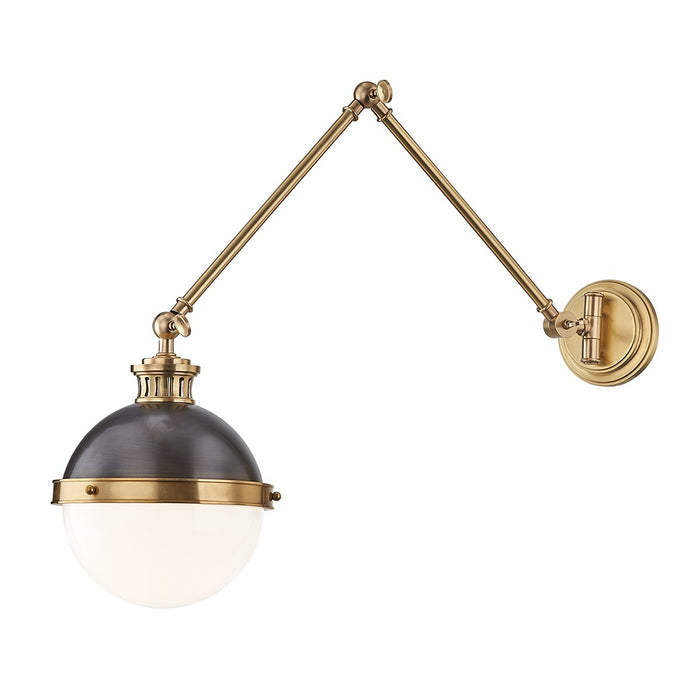 Latham 1-Light Swing Arm Wall Sconce - Lamps Expo