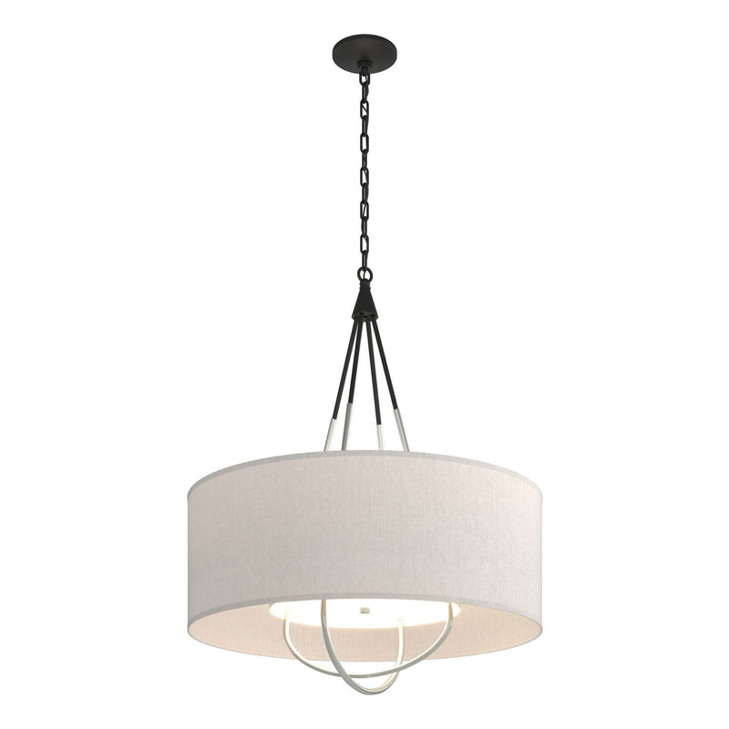Loop Pendant in Black with Vintage Platinum Accent - 104230-SKT-10-82-SE2811 by Hubbardton Forge