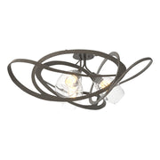 Nest Semi-Flush in Dark Smoke - 128720-SKT-07-ZM0621 by Hubbardton Forge