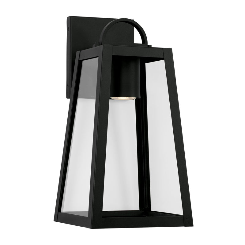 Leighton Small Outdoor Wall Lantern in Black
