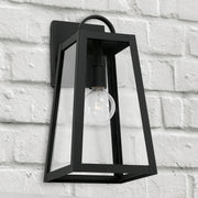 Leighton Small Outdoor Wall Lantern in Black